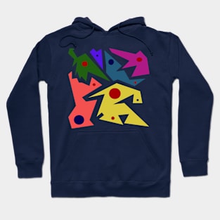 Angular Retro Colorful Pattern Hoodie